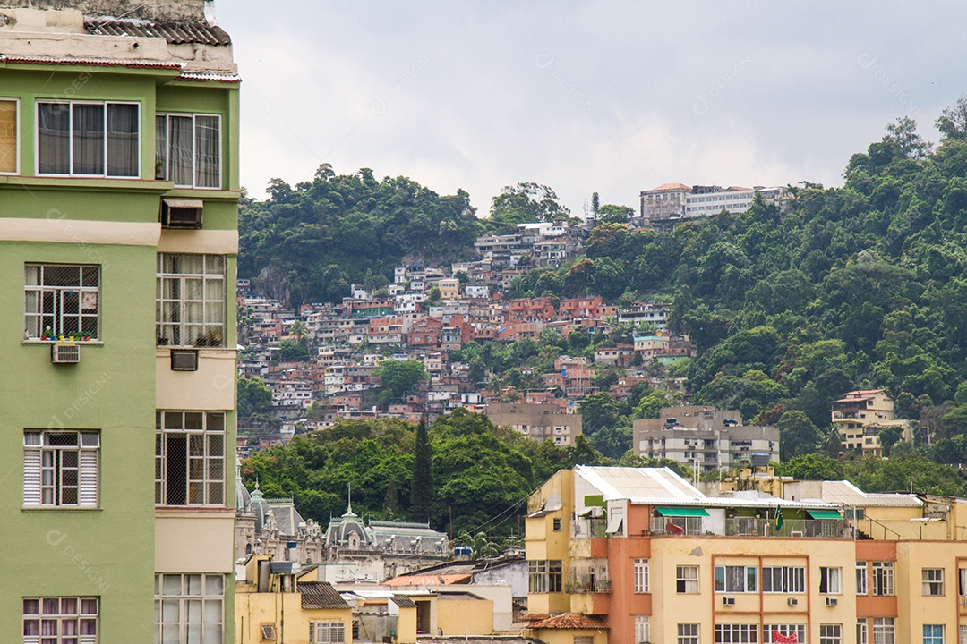 Favela Tavares Bastos no Rio de Janeiro, Brasil.