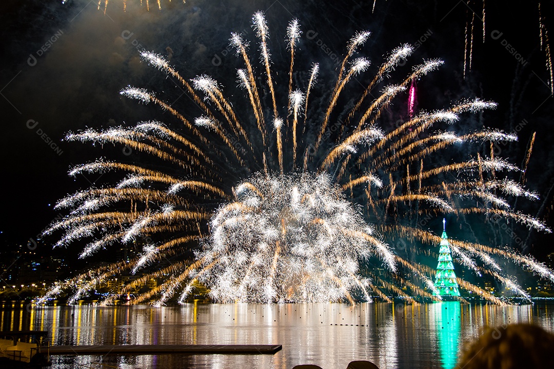 Inauguração da árvore de Natal da Lagoa Rodrigo de Freitas - Rio de Janeiro - Brasil
