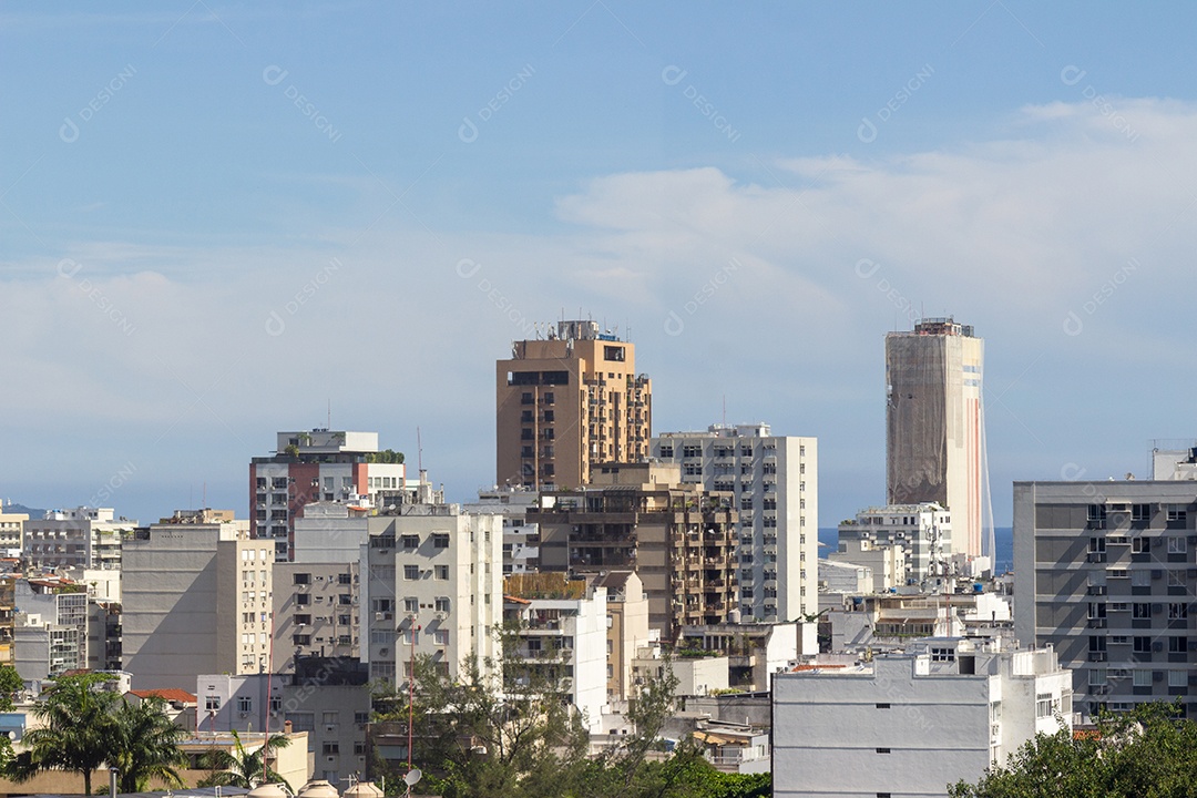 edifícios no bairro do Leblon, no Rio de Janeiro.