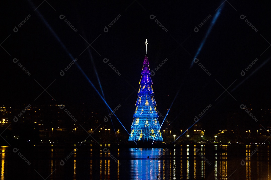 Inauguração da árvore de Natal da Lagoa Rodrigo de Freitas - Rio de Janeiro - Brasil
