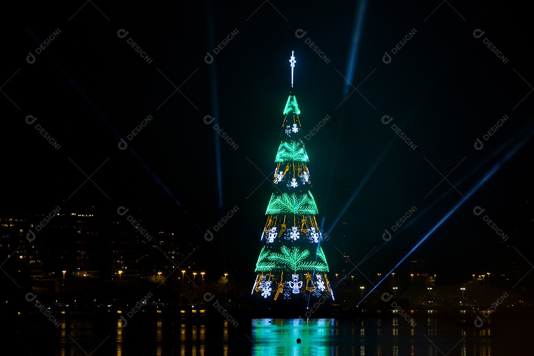 Inauguração da árvore de Natal da Lagoa Rodrigo de Freitas - Rio de Janeiro - Brasil