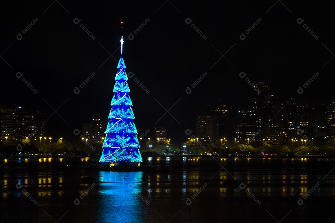 Inauguração da árvore de Natal da Lagoa Rodrigo de Freitas - Rio de Janeiro - Brasil