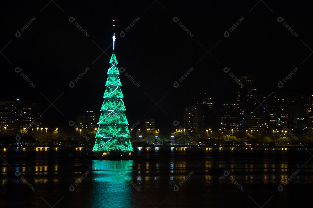 Inauguração da árvore de Natal da Lagoa Rodrigo de Freitas - Rio de Janeiro - Brasil