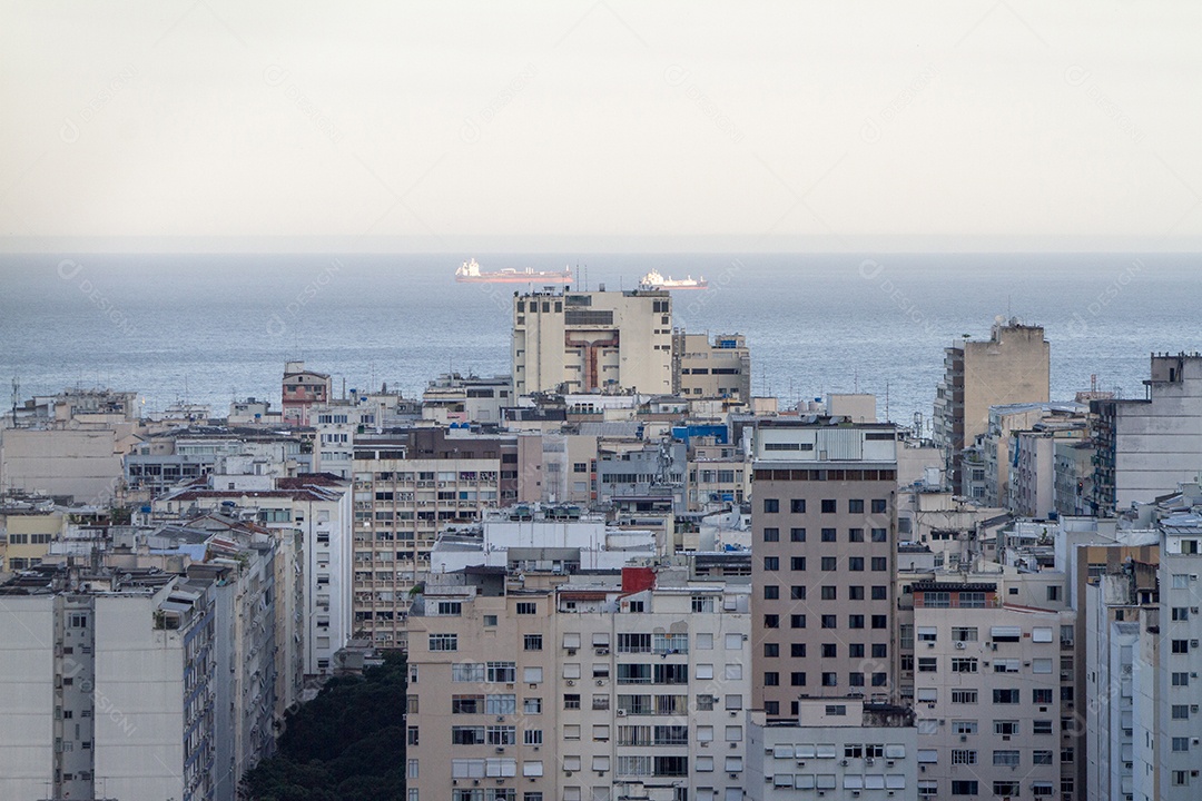 Prédios no bairro de Copacabana no Rio de Janeiro.