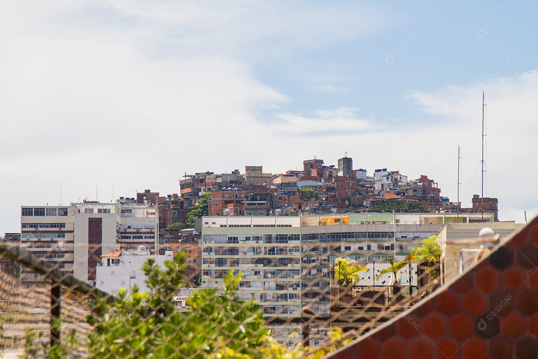 Morro do Cantagalo in the Ipanema neighborhood of Rio de Janeiro, Brazil.