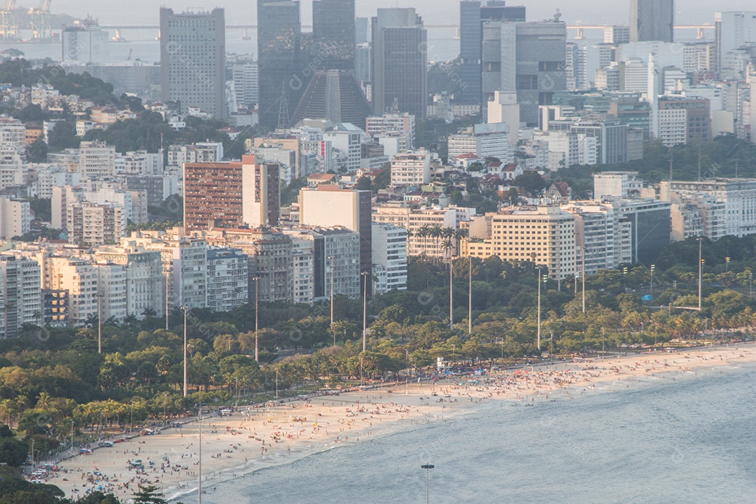 edifícios no centro do Rio de Janeiro, Brasil.