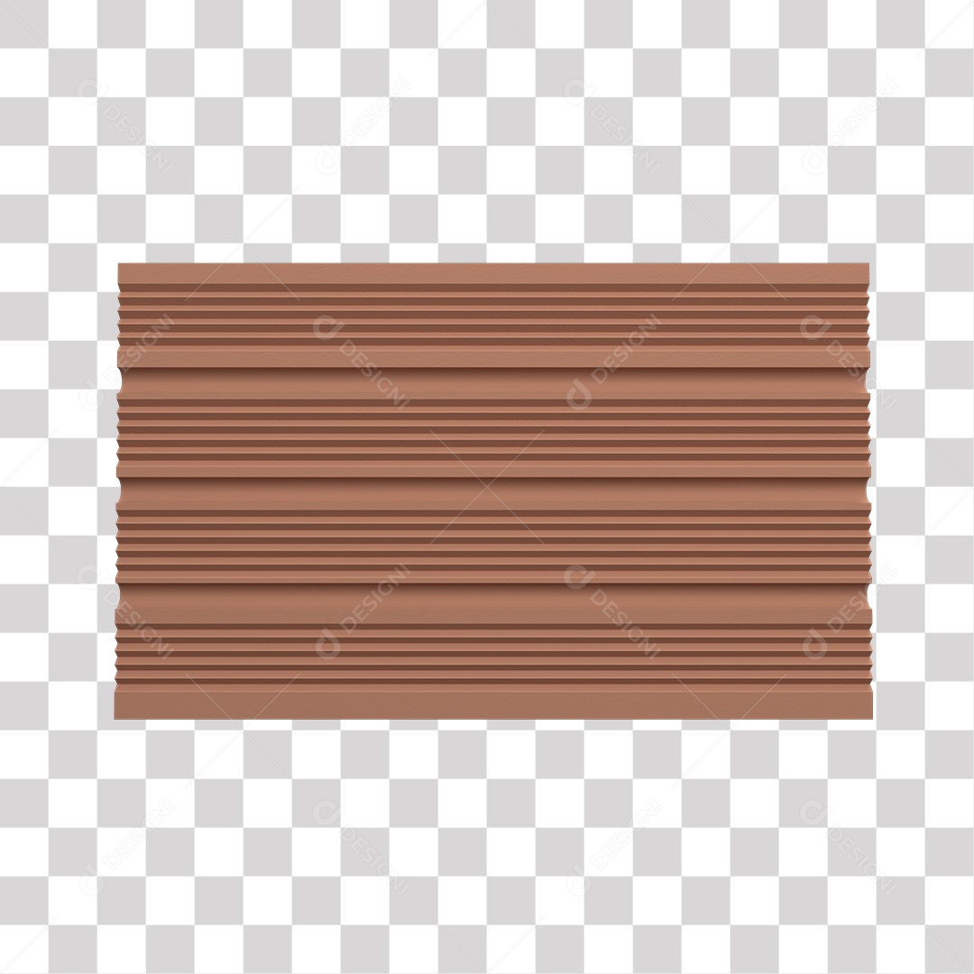 Elemento 3D Para Composição Tijolo De Barro Marrom PNG Transparente