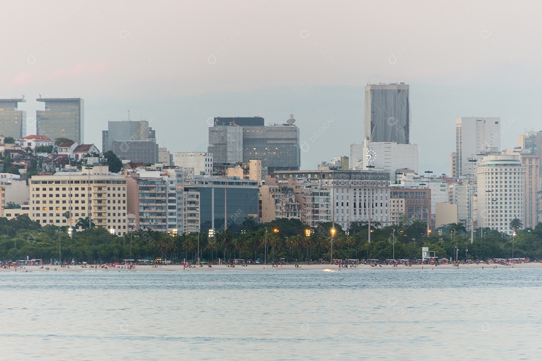 Praia do Flamengo no Rio de Janeiro, Brasil.