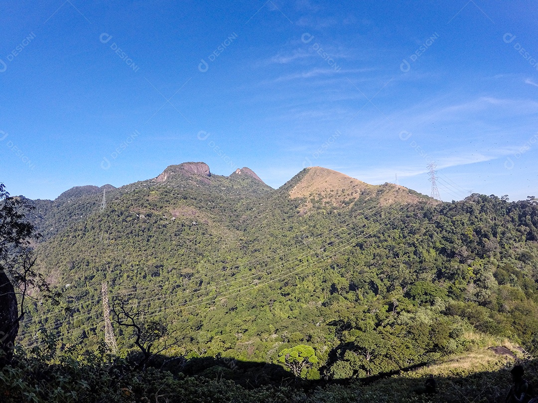 bela vista do pico do pico perdido no rio de janeiro, brasil.