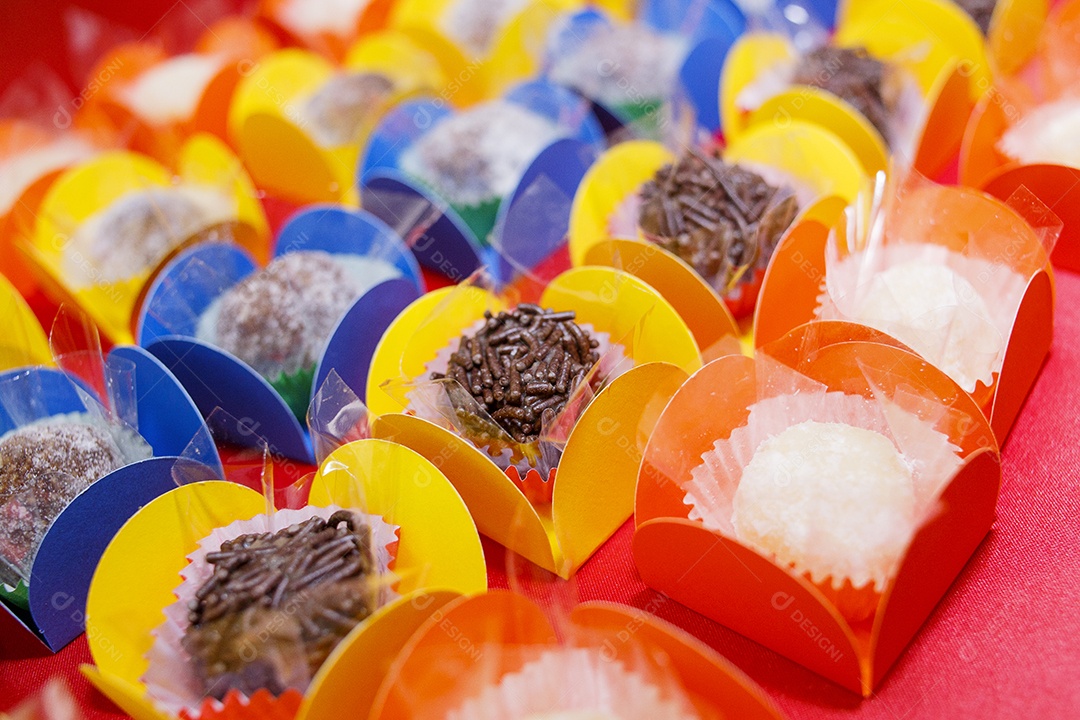 brigadeiro and birthday candy