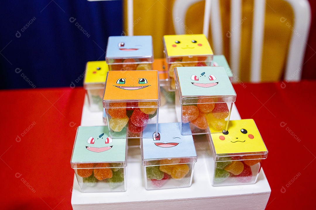 decoração de aniversário com tema pokémon