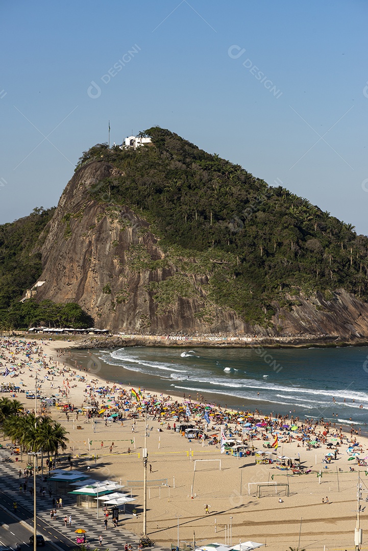 Imagens aéreas da Praia de Copacabana, Rio de Janeiro