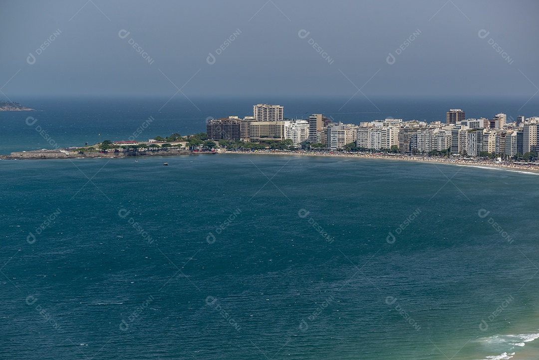 Imagens aéreas da Praia de Copacabana, Rio de Janeiro