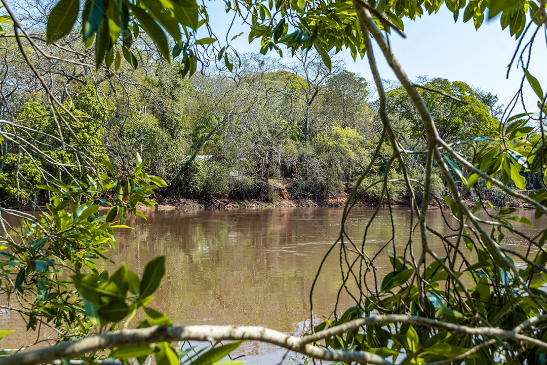 Rio Aquidauana, no Pantanal. O Pantanal é considerado a maior área úmida contínua do mundo.