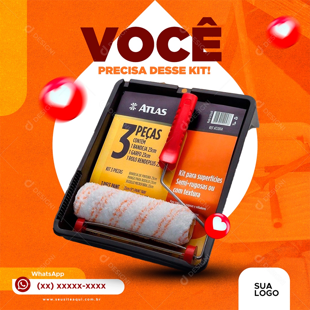 Você precisa desse Kit Pinturas Social Media PSD Editável