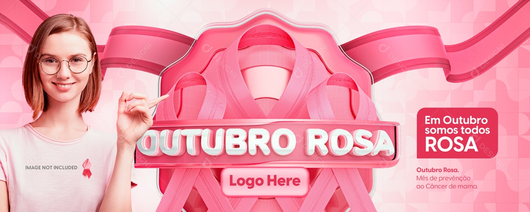 Outubro Rosa Data Comemorativa Mês De Prevenção Ao Câncer De Mama Social Media PSD Editável