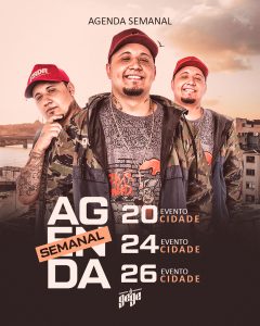 Social Media Agenda Semanal Cantor de Funk Dj Guga PSD Editável