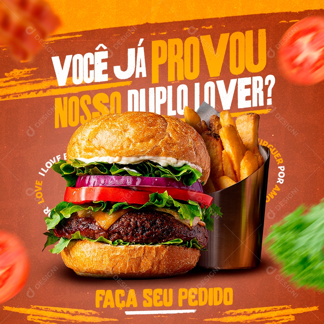 Você Já Nosso Duplo Love Promoção Social Media PSD Editável