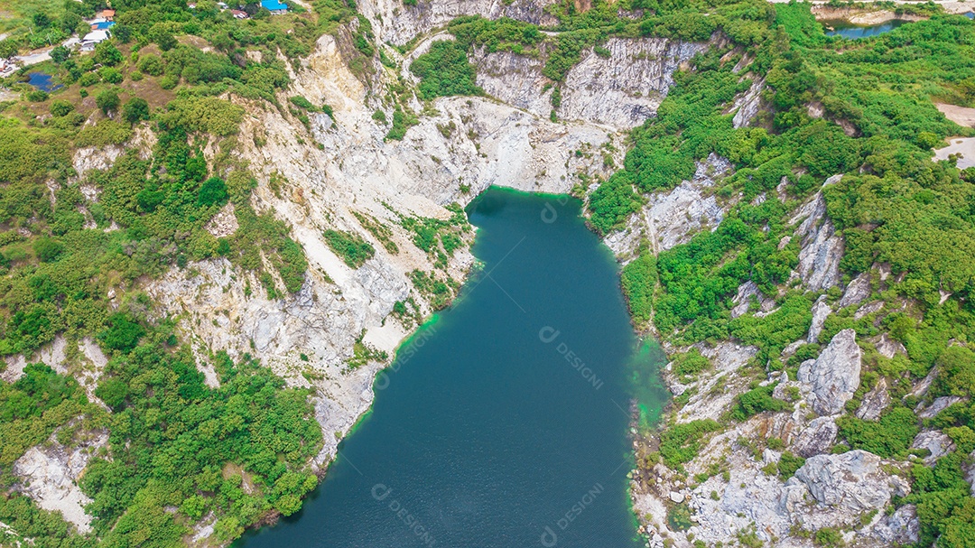 Uma vista aérea do Grand Canyon Chonburi Tailândia, Marco em Chonburi Tailândia.