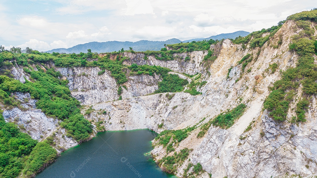 Uma vista aérea do Grand Canyon Chonburi Tailândia, Marco em Chonburi Tailândia.