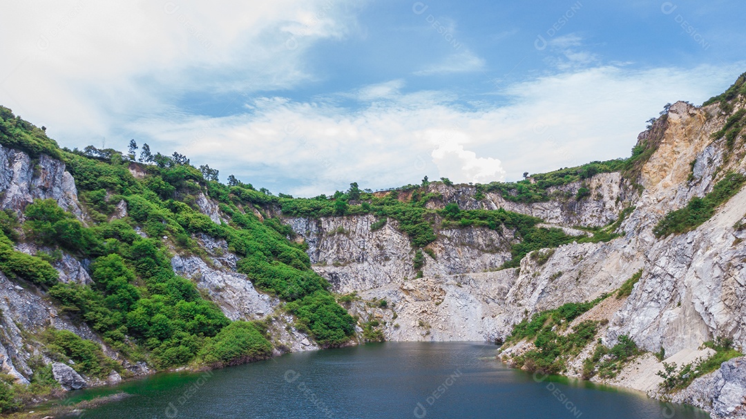 Uma vista aérea do Grand Canyon Chonburi Tailândia, Marco em Chonburi Tailândia.