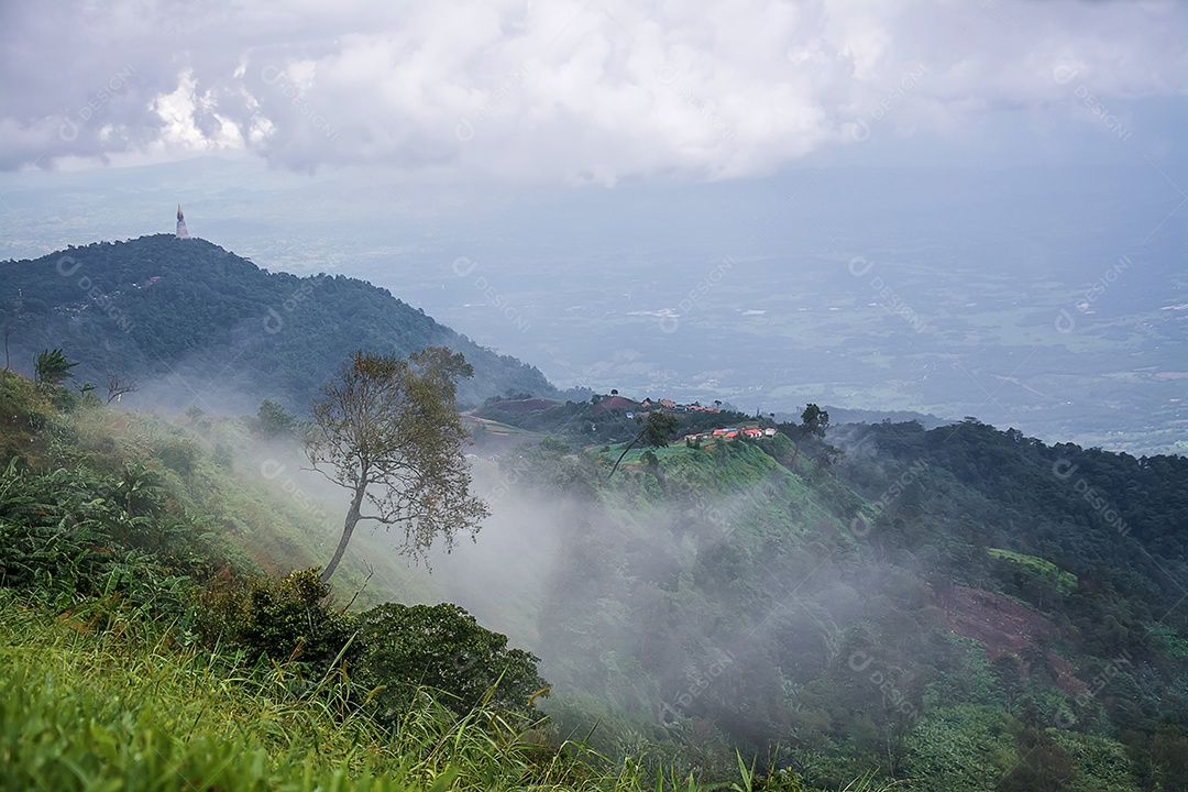 paisagem da floresta tropical na Tailândia