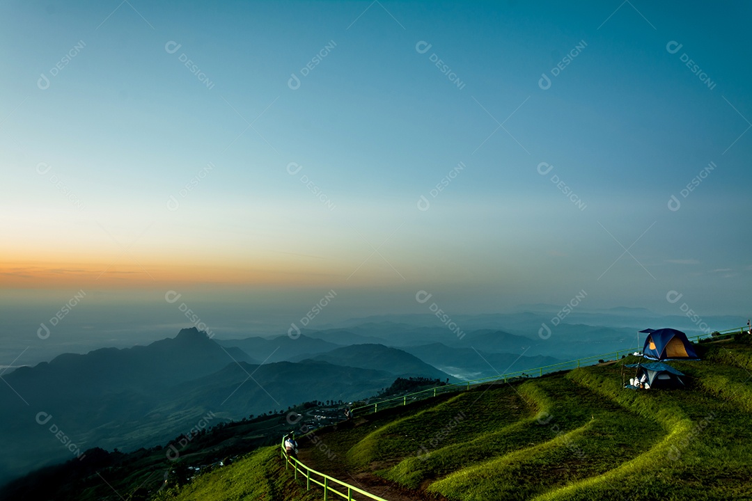 paisagem da floresta tropical na Tailândia