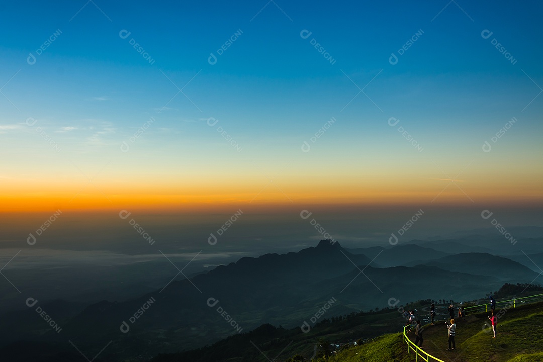 paisagem da floresta tropical na Tailândia