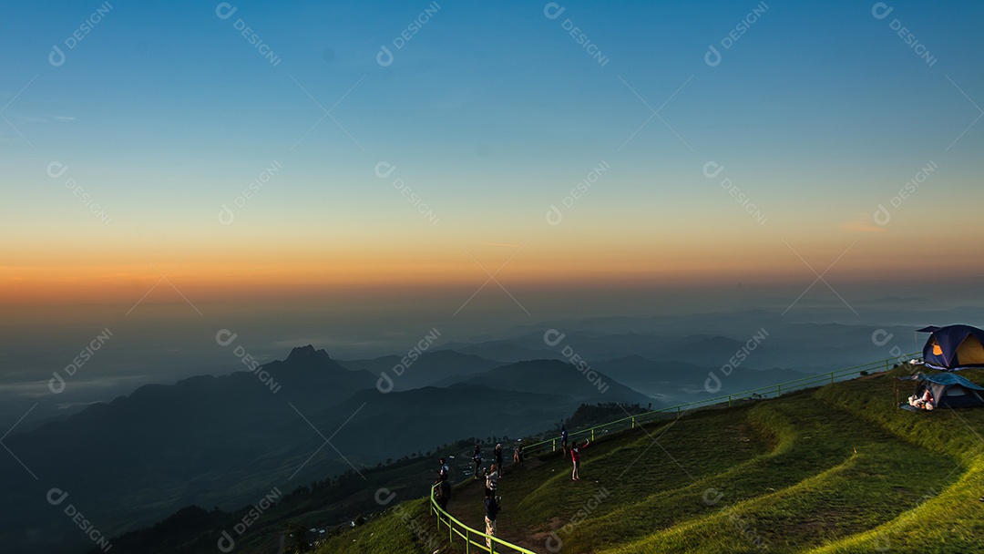 paisagem da floresta tropical na Tailândia