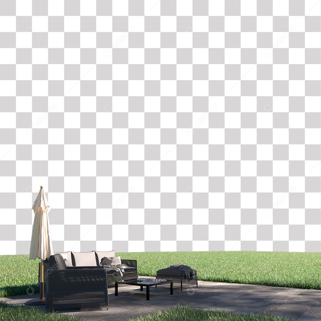 Landscape field over forest lawn PNG Transparent