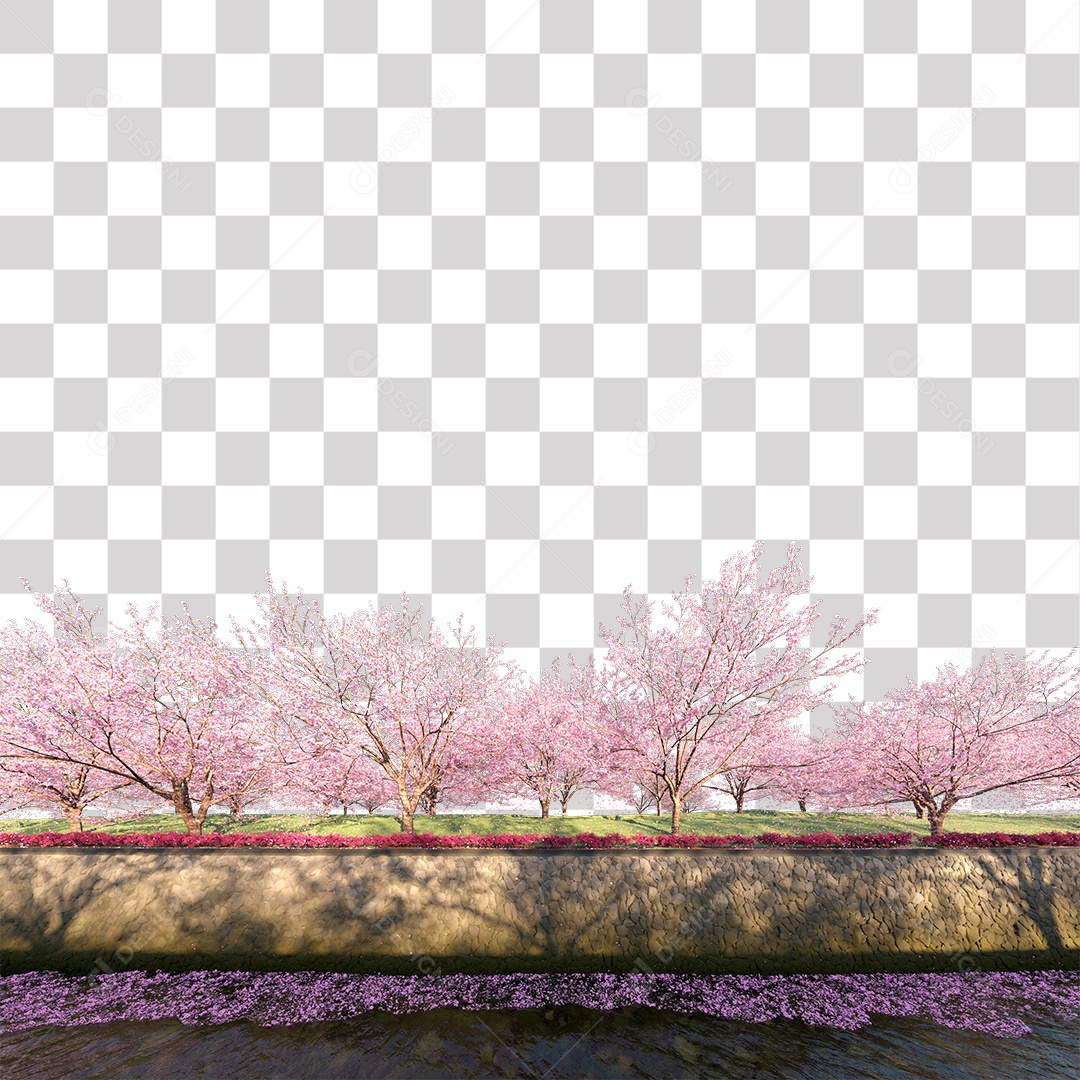 Paisagem campo sobre floresta gramado PNG Transparente