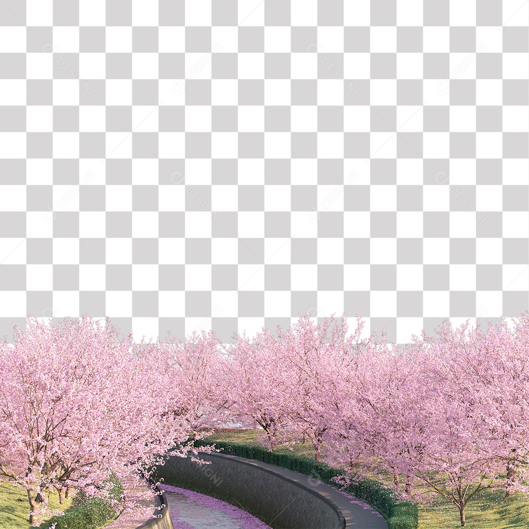 Paisagem campo sobre floresta gramado PNG Transparente