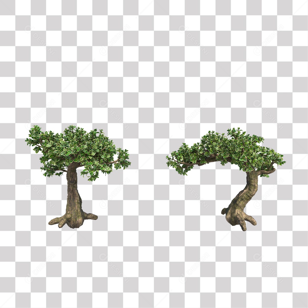 Árvores verdes PNG Transparente