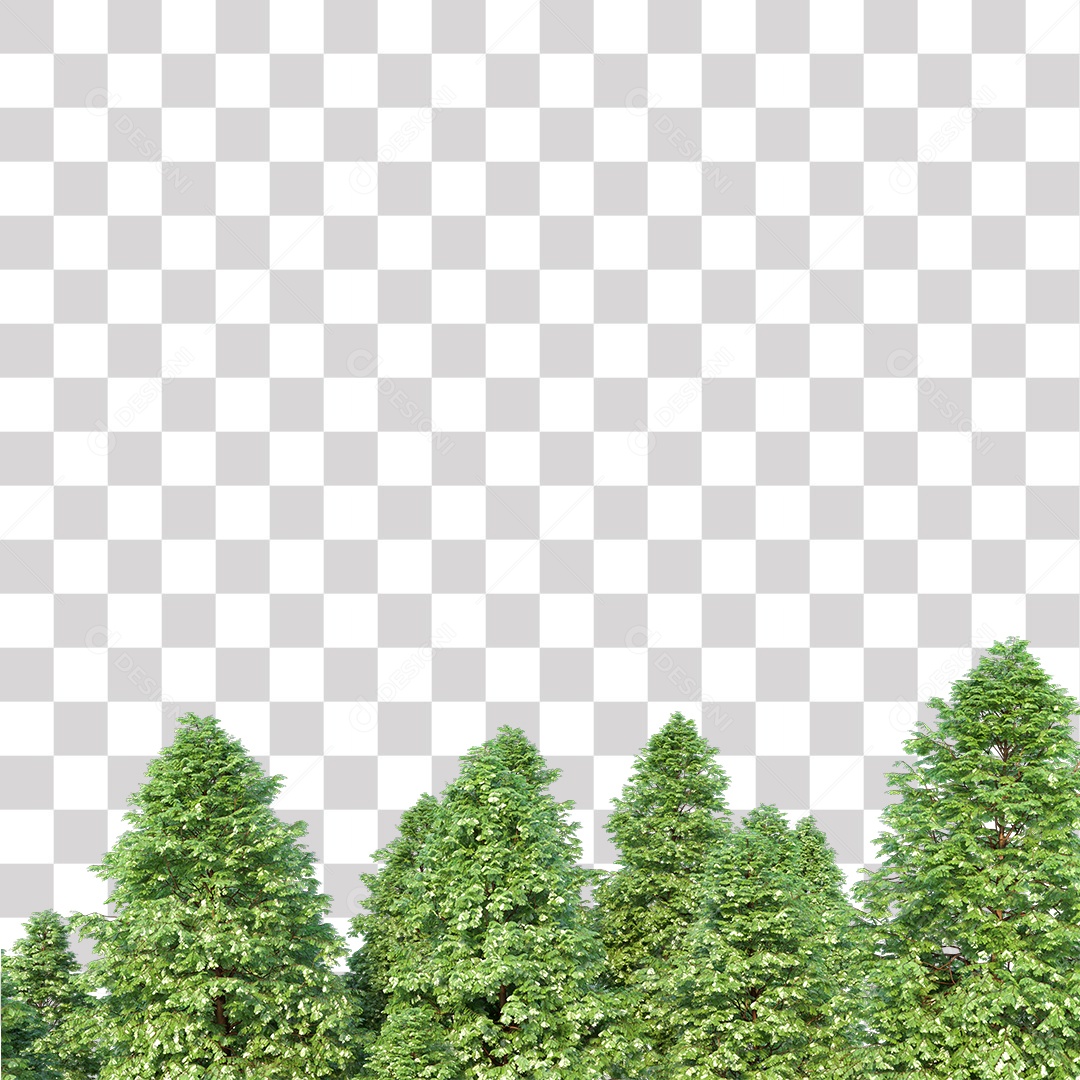 Árvores verdes PNG Transparente