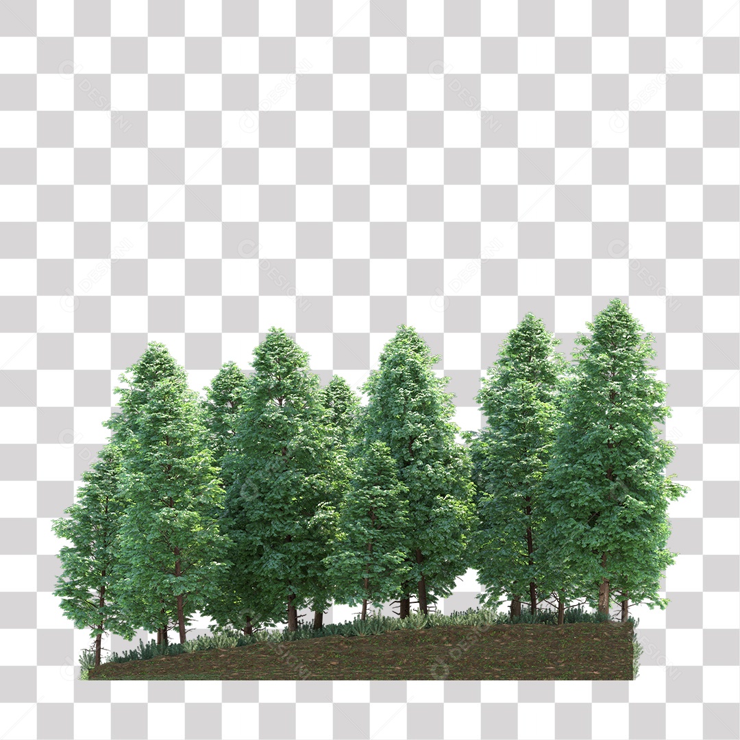 Árvores verdes PNG Transparente