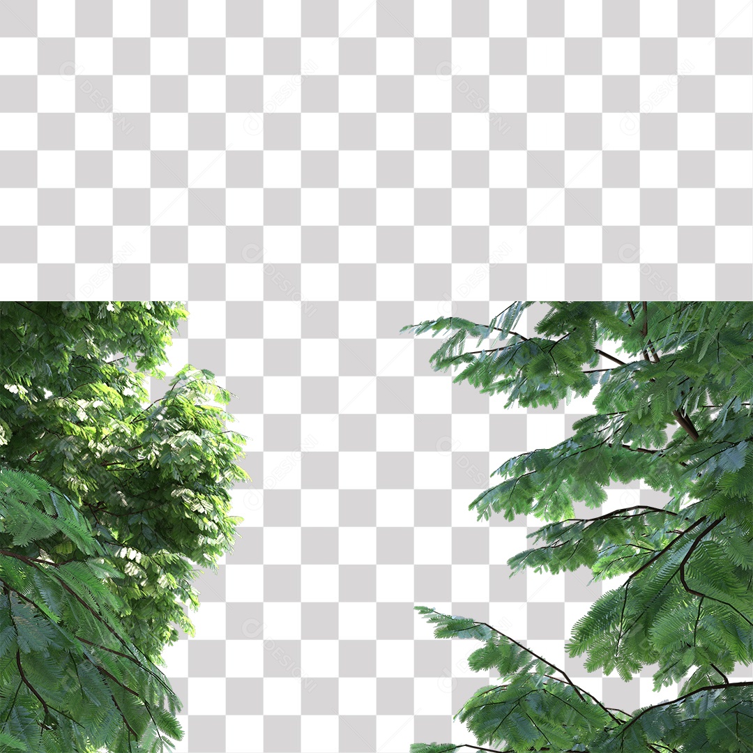 Árvores verdes PNG Transparente