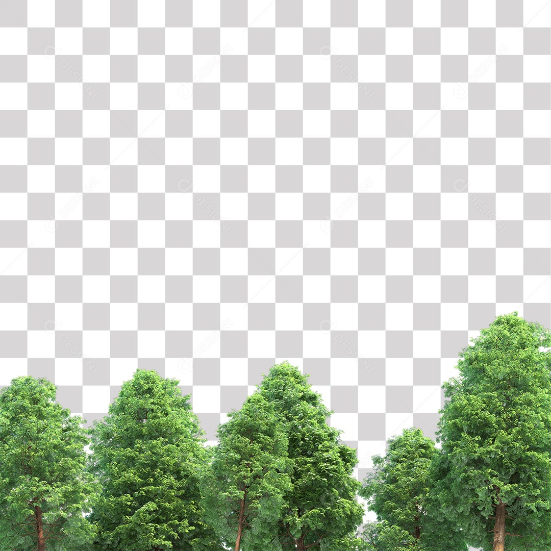 Árvores verdes PNG Transparente