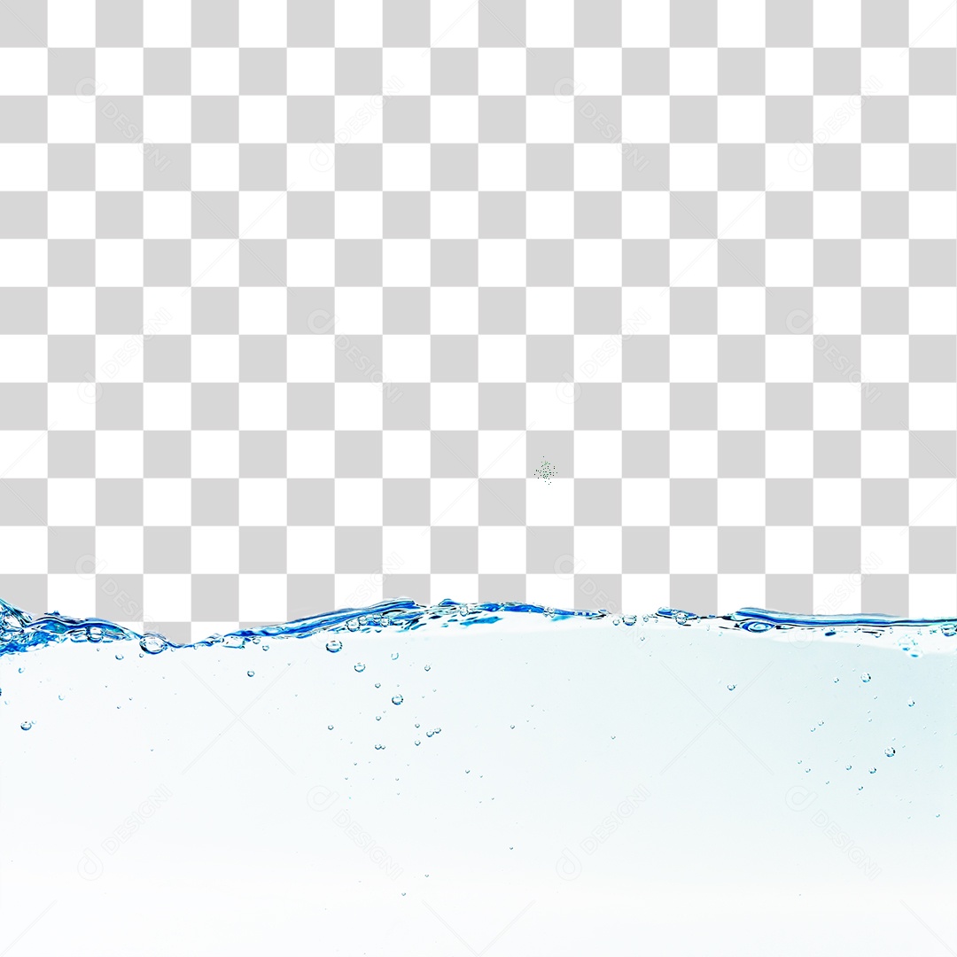 Respingos de água com bolhas de ar, PNG transparente