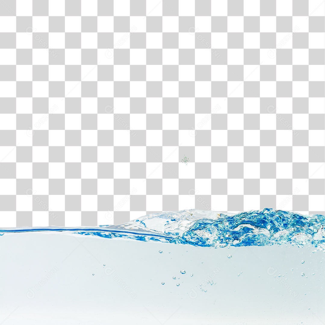 Respingos de água com bolhas de ar, PNG transparente