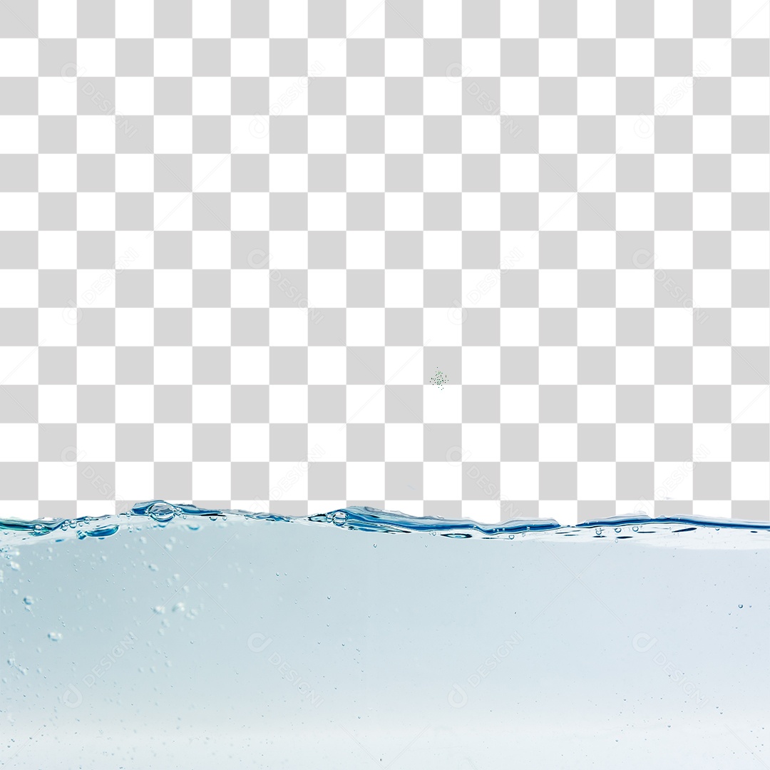 Respingos de água com bolhas de ar, PNG transparente