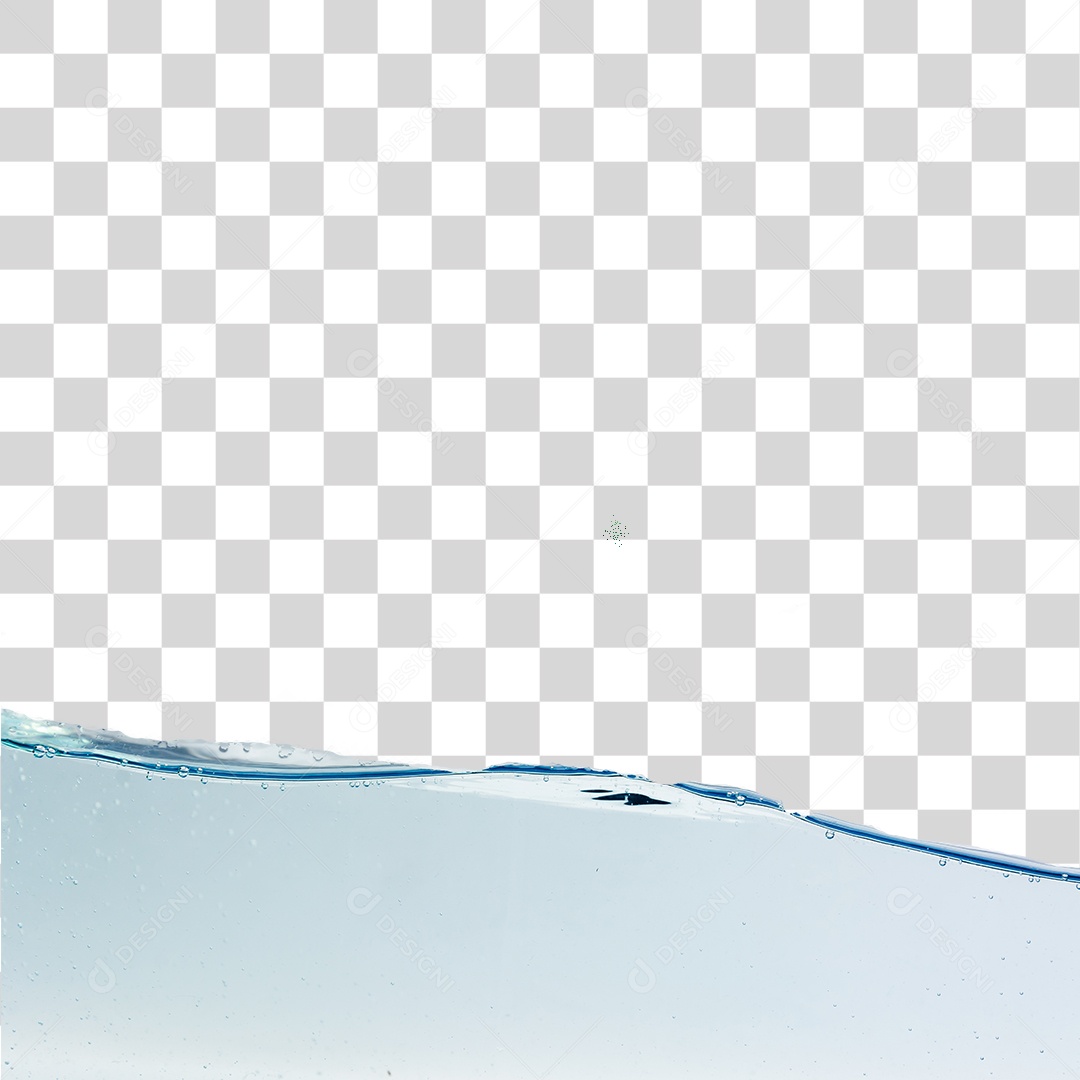 Respingos de água com bolhas de ar, PNG transparente