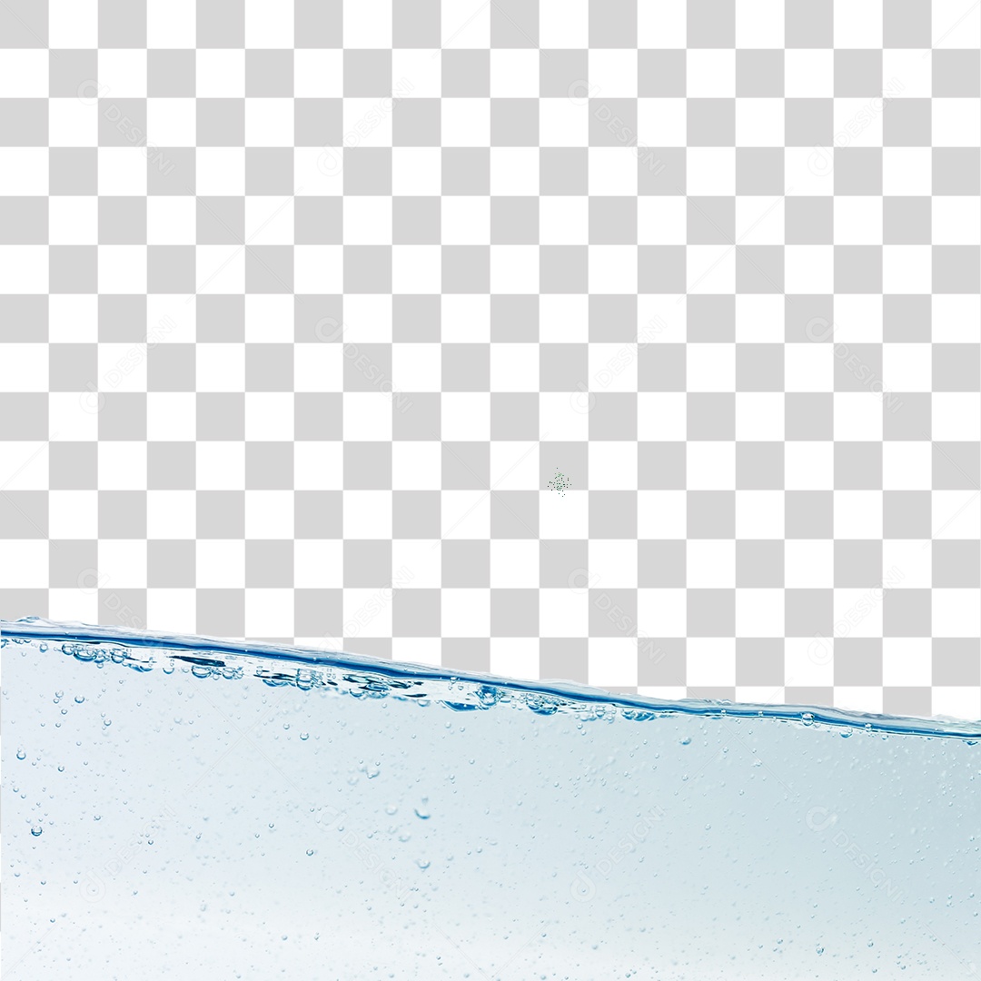 Respingos de água com bolhas de ar, PNG transparente