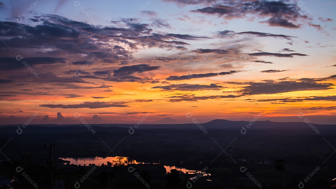 Céu na hora do Crepúsculo.