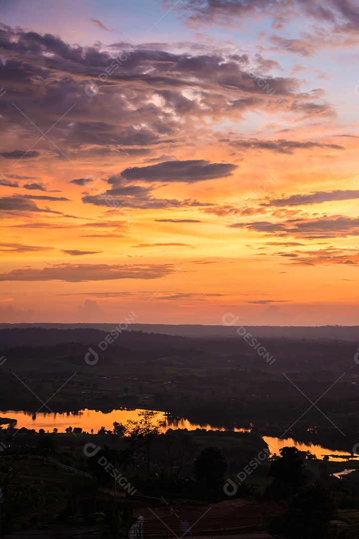 Céu na hora do Crepúsculo.