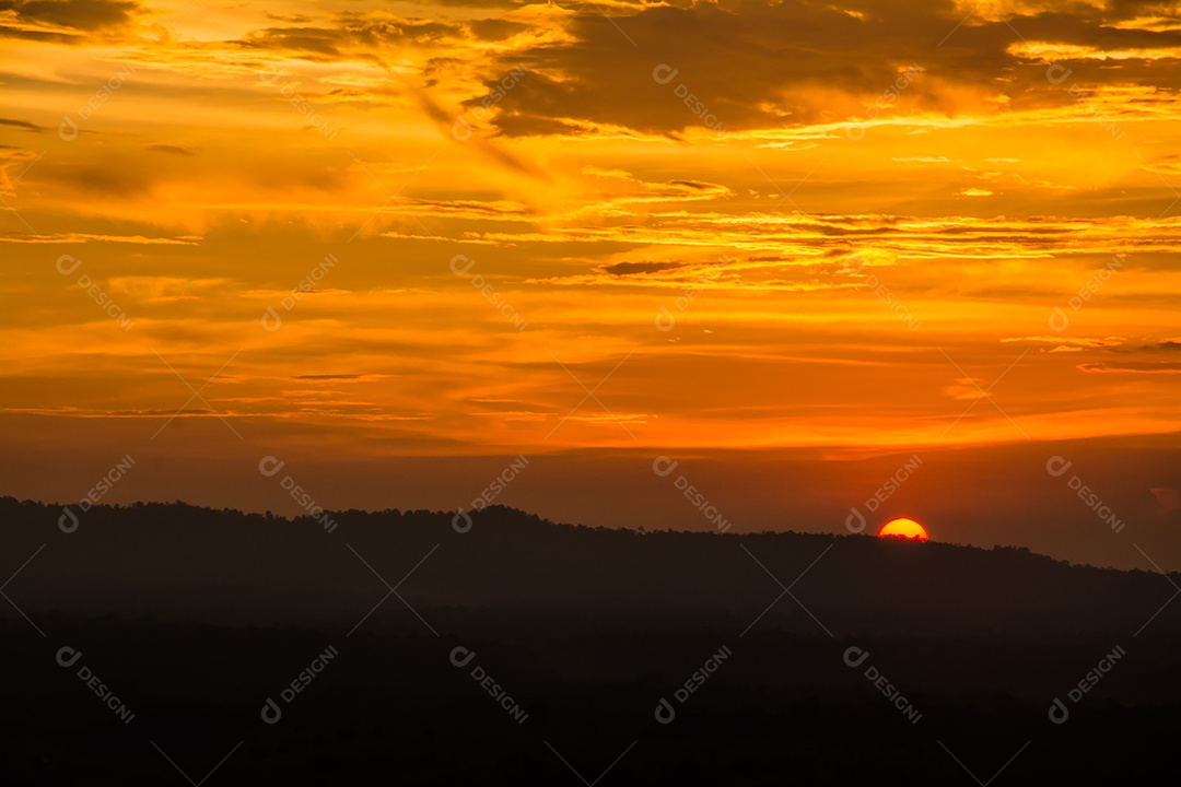 Céu na hora do Crepúsculo.