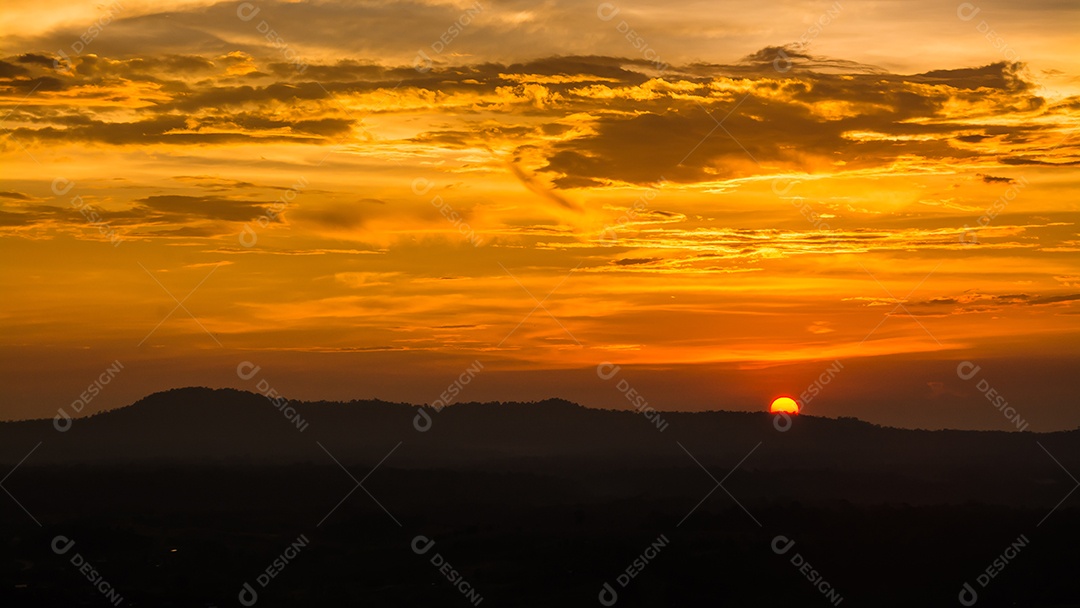 Céu na hora do Crepúsculo.