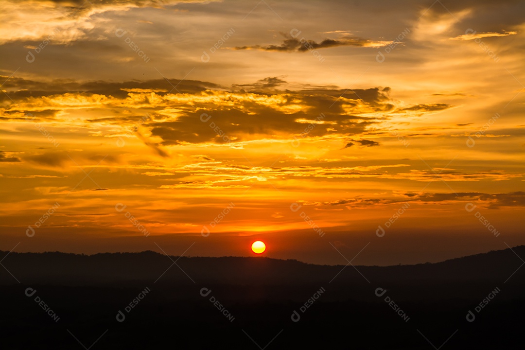 Céu na hora do Crepúsculo.