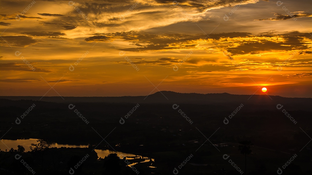 Céu na hora do Crepúsculo.