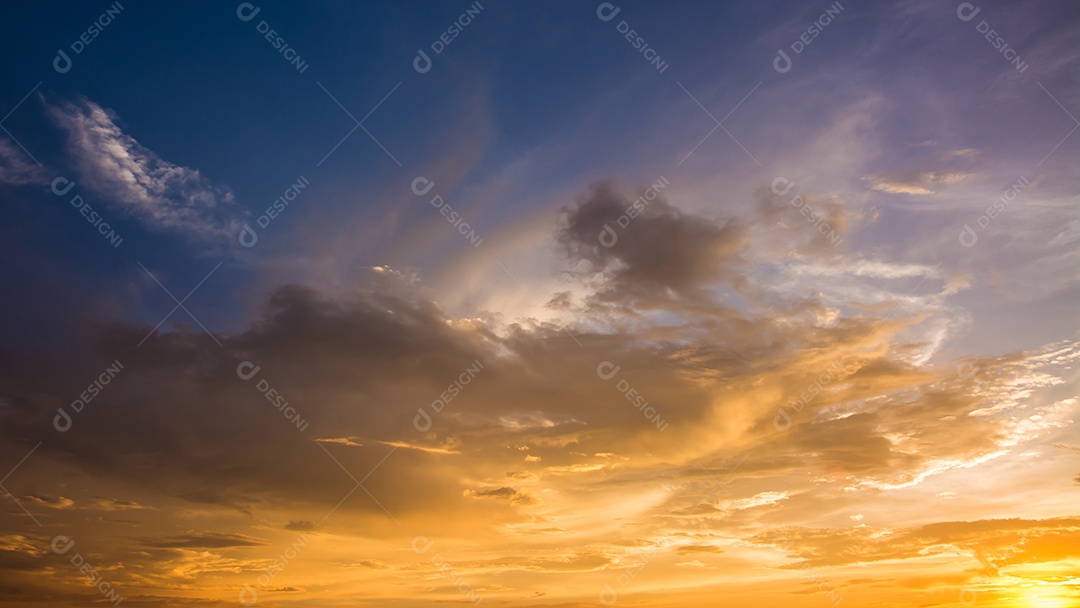 Céu na hora do Crepúsculo.