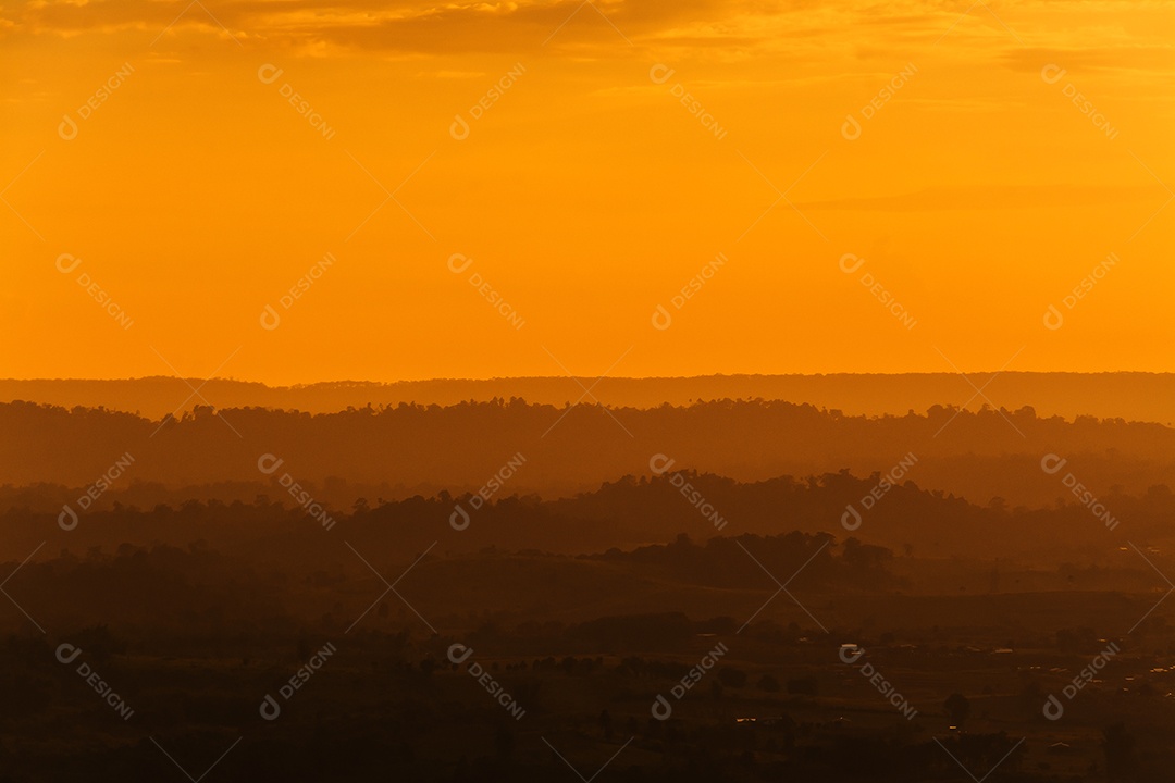 Céu na hora do Crepúsculo.